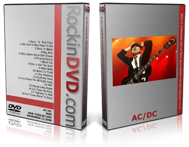 Artwork Cover of ACDC 2008-11-12 DVD New York City Audience