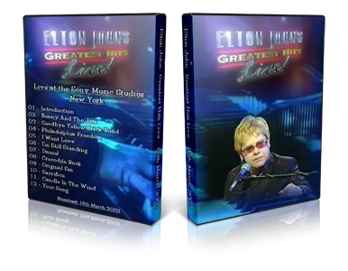 Artwork Cover of Elton John 2002-03-16 DVD Greatest Hits Live Proshot