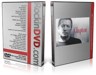 Artwork Cover of Eric Clapton 1990-02-26 DVD Milan Audience