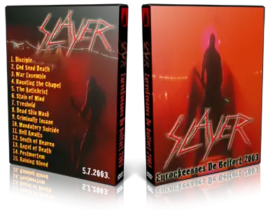 Artwork Cover of Slayer 2003-07-05 DVD Belfort Proshot