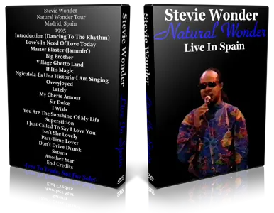 Artwork Cover of Stevie Wonder Compilation DVD Madrid 1995 Proshot