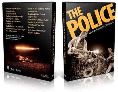 Artwork Cover of The Police 1983-09-10 DVD Oakland Proshot