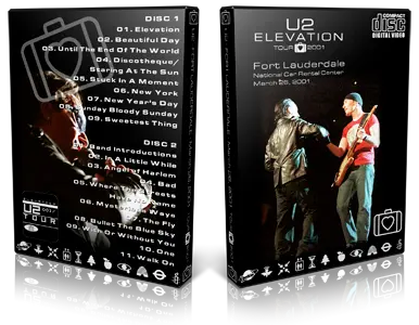 Artwork Cover of U2 2001-03-26 DVD Miami Audience