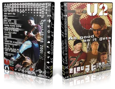 Artwork Cover of U2 2001-08-18 DVD London Audience