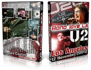 Artwork Cover of U2 2001-11-12 DVD Los Angeles Audience