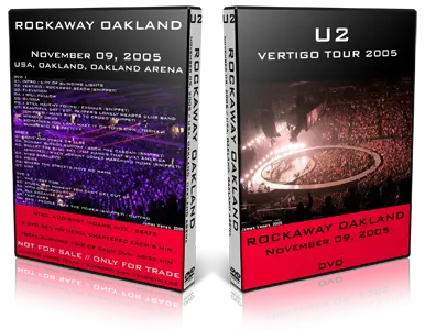 Artwork Cover of U2 2005-11-09 DVD Oakland Audience