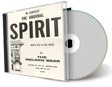 Artwork Cover of Spirit 1978-07-21 CD Huntington Beach Soundboard