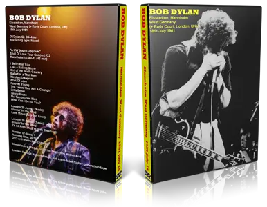 Artwork Cover of Bob Dylan 1981-07-18 DVD Mannheim Audience