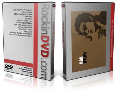 Artwork Cover of Bob Dylan 1987-07-04 DVD Foxboro Proshot