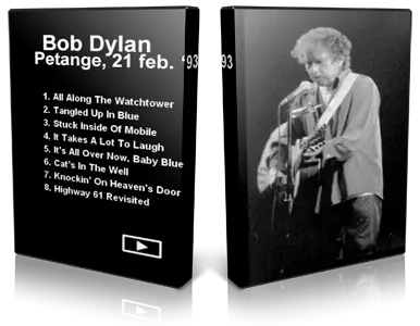 Artwork Cover of Bob Dylan 1993-02-21 DVD Petange Audience