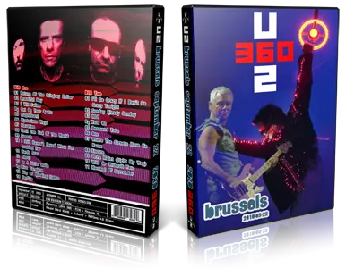 Artwork Cover of U2 2010-09-22 DVD Brussels Audience