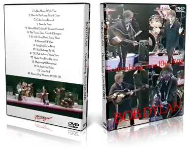 Artwork Cover of Bob Dylan 1998-06-10 DVD Gothenburg Audience