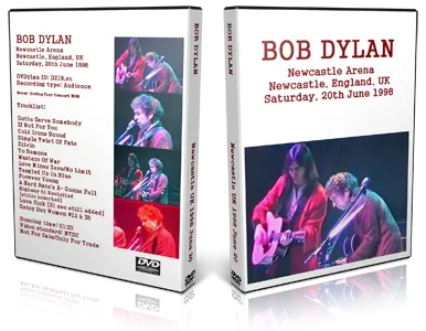 Artwork Cover of Bob Dylan 1998-06-20 DVD Newcastle Audience