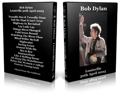 Artwork Cover of Bob Dylan 2003-04-30 DVD Louisville Audience