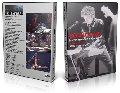 Artwork Cover of Bob Dylan 2003-08-20 DVD New York City Audience