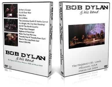 Artwork Cover of Bob Dylan 2004-03-01 DVD St Louis Audience