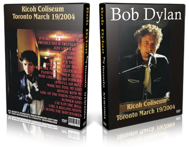 Artwork Cover of Bob Dylan 2004-03-19 DVD Toronto Audience