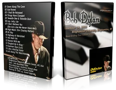 Artwork Cover of Bob Dylan 2004-11-14 DVD Binghamton Audience