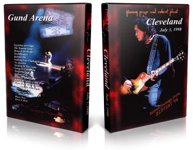 Artwork Cover of Jimmy Page and Robert Plant 1998-07-03 DVD Cleveland Audience