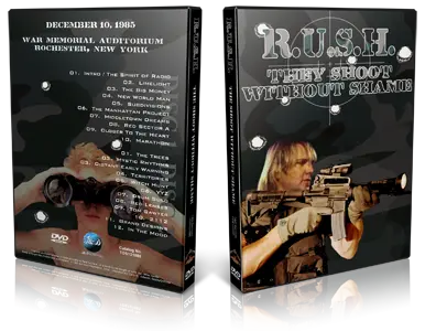 Artwork Cover of Rush 1985-12-10 DVD Rochester Audience