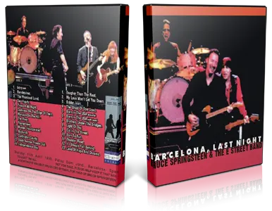 Artwork Cover of Bruce Springsteen 1999-04-11 DVD Barcelona Audience