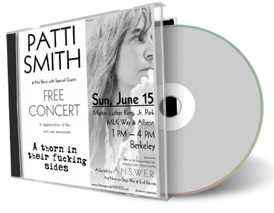 Artwork Cover of Patti Smith 2003-06-15 CD Berkeley Audience