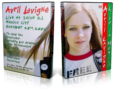 Artwork Cover of Avril Lavigne 2002-10-28 DVD Mexico City Proshot