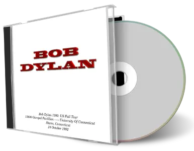 Artwork Cover of Bob Dylan 1992-10-24 CD Storrs Audience