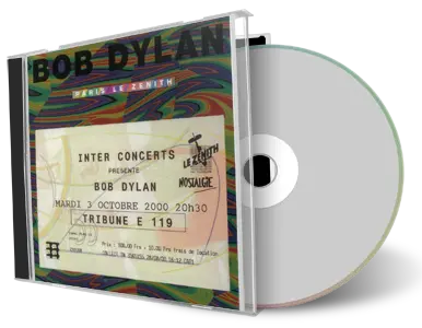 Artwork Cover of Bob Dylan 2000-10-03 CD Paris Audience