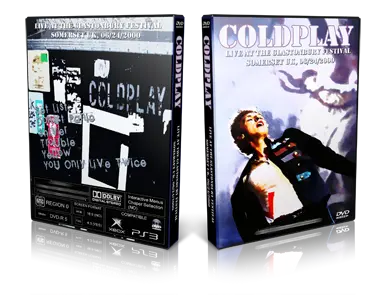 Artwork Cover of Coldplay 2000-06-24 DVD Glastonbury Festival Proshot