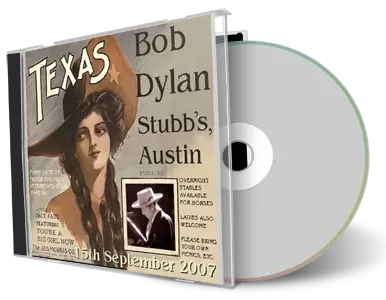 Artwork Cover of Bob Dylan 2007-09-15 CD Austin Audience