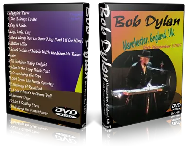 Artwork Cover of Bob Dylan 2005-11-16 DVD Manchester Audience