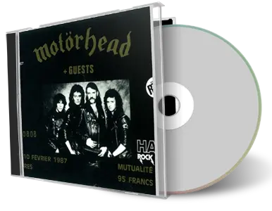 Artwork Cover of Motorhead 1987-02-10 CD Paris Audience