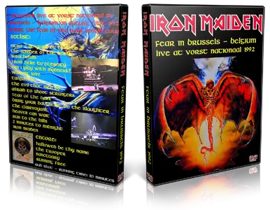 Artwork Cover of Iron Maiden 1992-08-17 DVD Brussels Audience