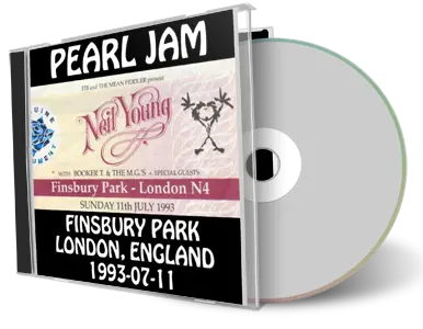 Artwork Cover of Pearl Jam 1993-07-11 CD London Audience