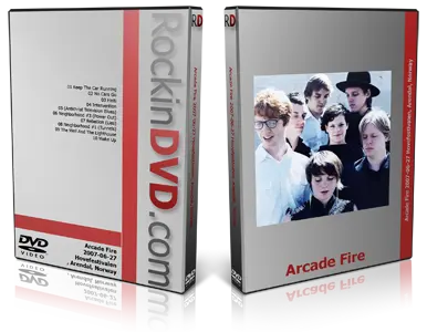 Artwork Cover of Arcade Fire 2007-06-27 DVD Arendal Proshot