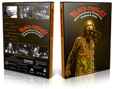 Artwork Cover of Black Crowes 1995-06-23 DVD Glastonbury Festival Proshot