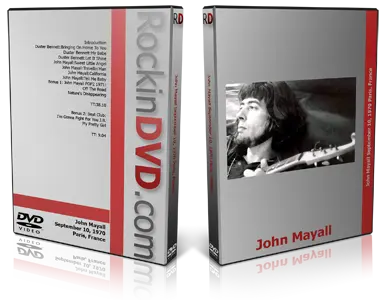 Artwork Cover of John Mayall 1970-09-10 DVD Paris Proshot