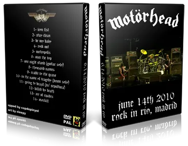 Artwork Cover of Motorhead 2010-06-14 DVD Rock In Rio Proshot