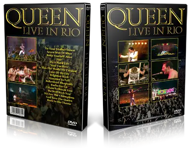 Artwork Cover of Queen 1985-01-18 DVD Rock in Rio Proshot