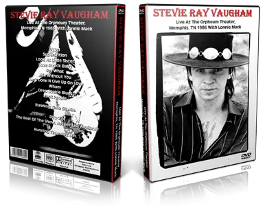 Artwork Cover of Stevie Ray Vaughan Compilation DVD Menmphis 1986 Proshot