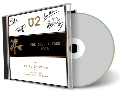 Artwork Cover of U2 1987-06-15 CD Paris Audience