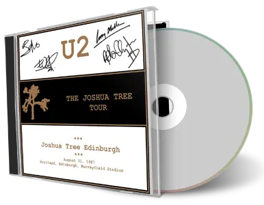 Artwork Cover of U2 1987-08-01 CD Edinburgh Audience