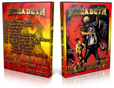 Artwork Cover of Megadeth 1994-10-25 DVD Phoenix Proshot