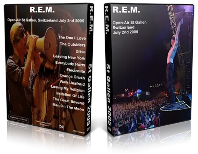 Artwork Cover of REM 2005-07-02 DVD St Gallen Proshot