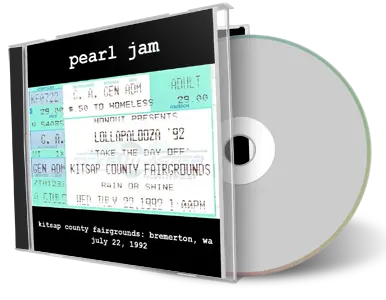 Artwork Cover of Pearl Jam 1992-07-22 CD Bremerton Audience