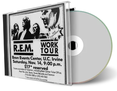 Artwork Cover of REM 1987-11-14 CD Irvine Audience