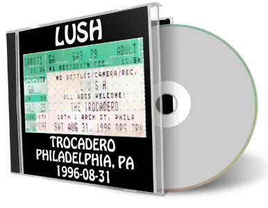 Artwork Cover of Lush 1996-08-31 CD Philadelphia Audience