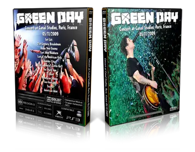 Artwork Cover of Green Day 2009-05-11 DVD Paris Proshot