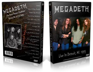 Artwork Cover of Megadeth Compilation DVD Detroit 1995 Proshot